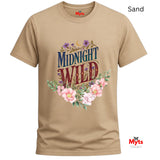 Midnight Wild – Wildflower Floral Graphic Tee for Women