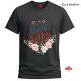 Midnight Wild – Wildflower Floral Graphic Tee for Women