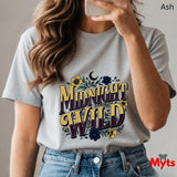 Midnight Wild T-Shirt – Floral Celestial Graphic Tee for Women
