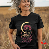 Moth Moon Poppy T-Shirt – Celestial Floral Graphic Tee