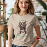 Cheddar Makes Me Better Mouse T-Shirt - Funny Cheese Lover Tee