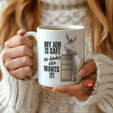 Funny Donkey Office Humor Coffee Mug – Ideal Gift for Coworkers & Boss