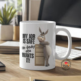 Funny Donkey Office Humor Coffee Mug – Ideal Gift for Coworkers & Boss