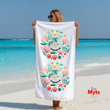 Nautilus Reef Coastal Beach Towel