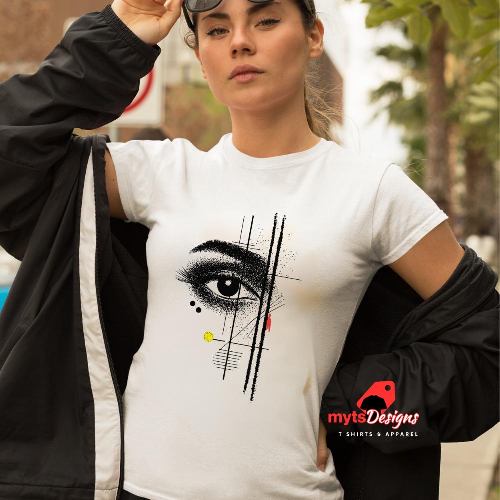 Seeing Eye T-Shirt - All-Seeing Eye Minimalist Graphic Tee, Mystical Symbol Shirt