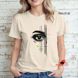 Seeing Eye T-Shirt - All-Seeing Eye Minimalist Graphic Tee, Mystical Symbol Shirt