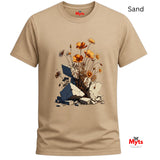 New Growth Poppy & Wildflower T-Shirt – Botanical Nature Graphic Tee