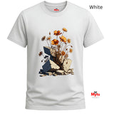 New Growth Poppy & Wildflower T-Shirt – Botanical Nature Graphic Tee