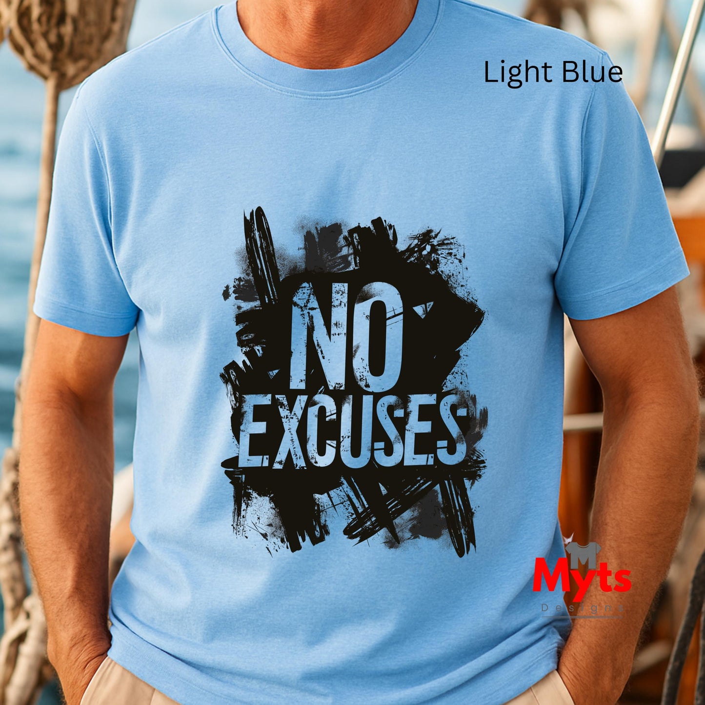 No Excuses Motivational T-Shirt - Fitness Graphic Tee