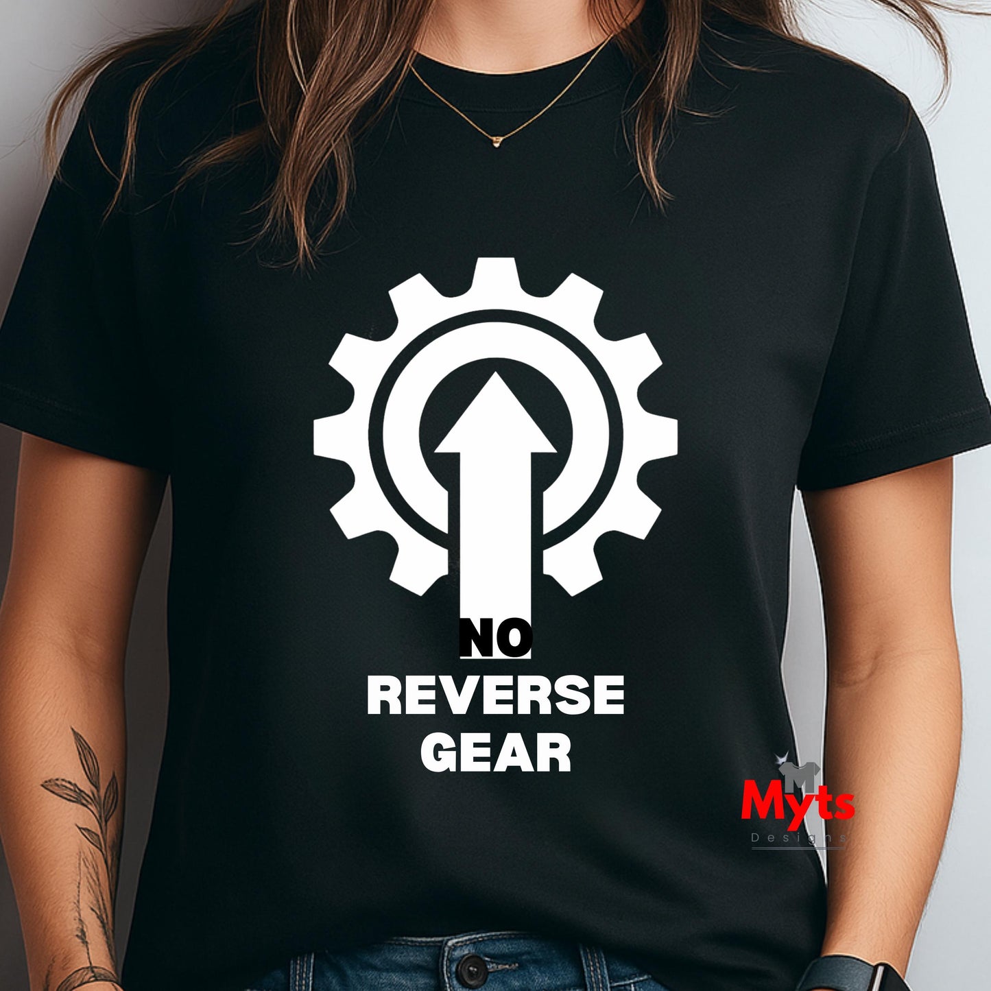 No Reverse Gear Motivational T-Shirt – Driven Mindset Tee