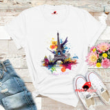 Pop Art Eiffel Tower T-Shirt | Paris Graphic Tee