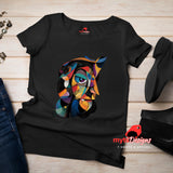Abstract Picasso-Style Faces T-Shirt – Soft Cotton Tee for Art Lovers & Creatives | MytsDesigns