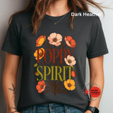 Poppy Spirit T-Shirt – Retro Floral Graphic Tee for Women