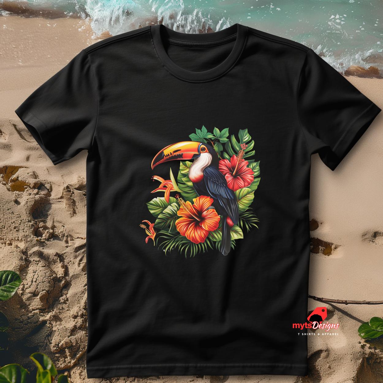 Tropcal Toucan T-shirt, Summer Shirt,Casul Wear, Gift shirt, Tropical shirt