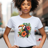 Tropical Toucan T-Shirt - Vibrant Unisex Casual Tee