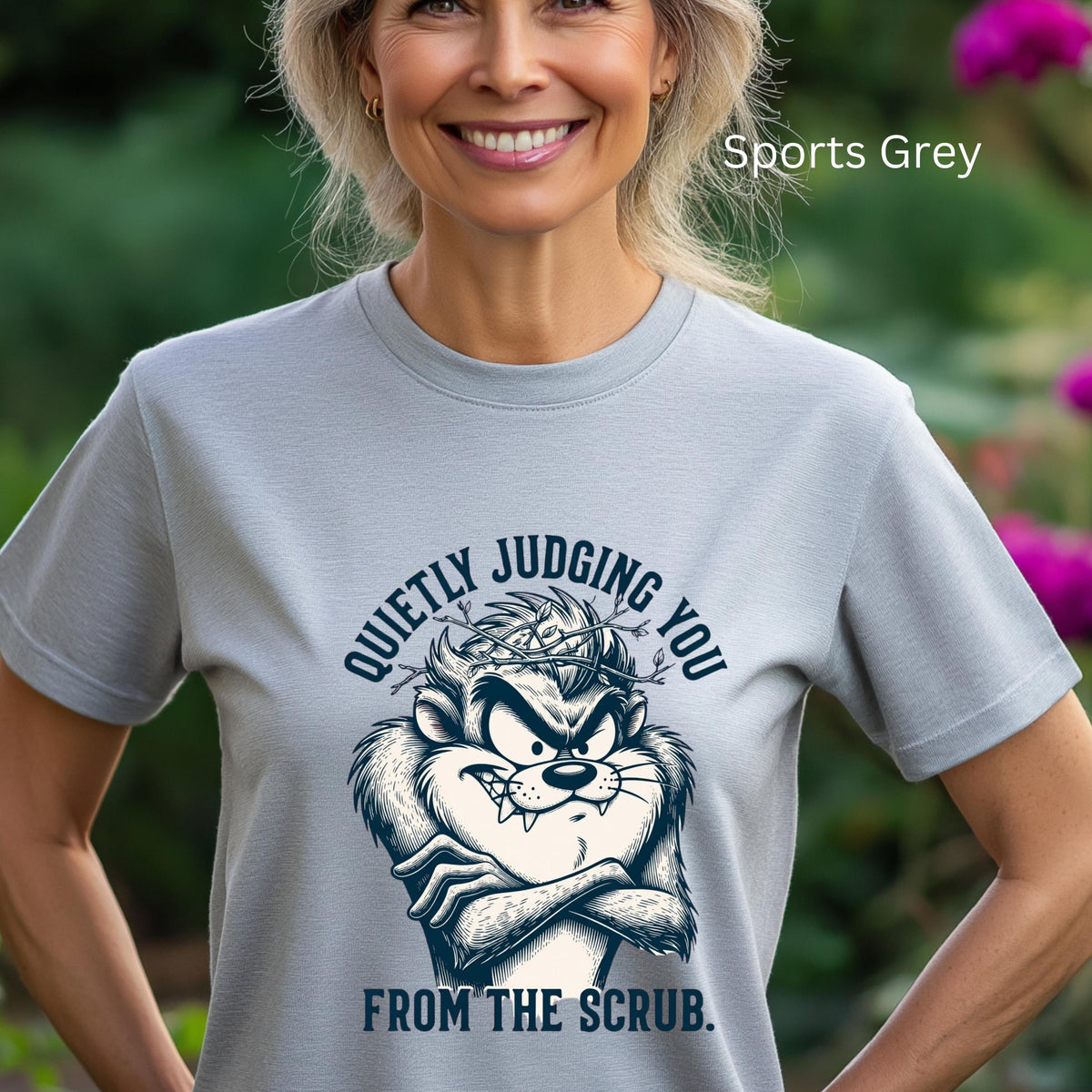 Quietly Judging You Funny Tasmanian Devil Graphic T-Shirt