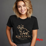 Raccoon Follow Your Nature T-Shirt | Woodland Wildlife Graphic Tee