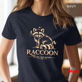 Raccoon Follow Your Nature T-Shirt | Woodland Wildlife Graphic Tee