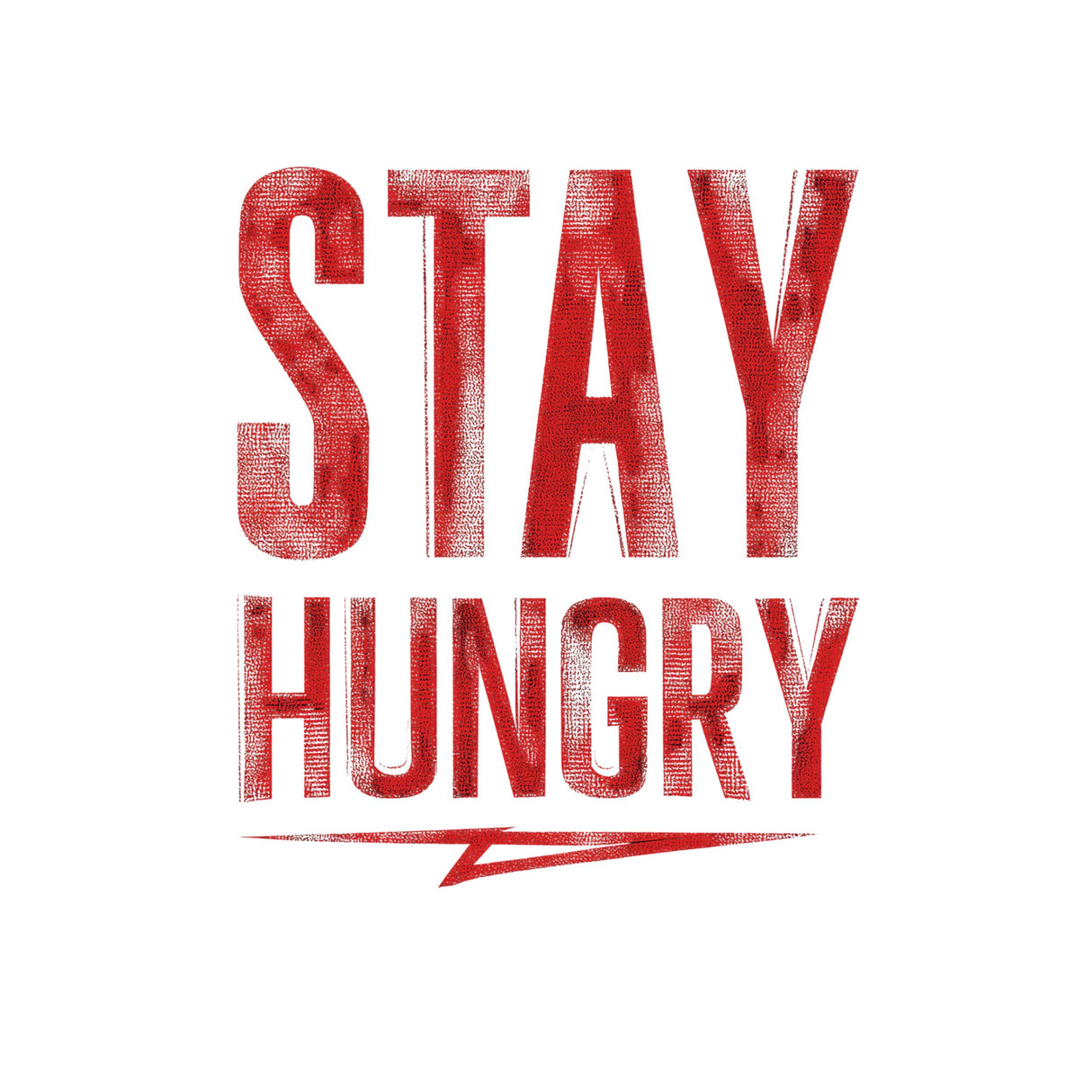 Stay Hungry Motivational Gym T-Shirt | Black Graphic Tee | Mytsdesigns