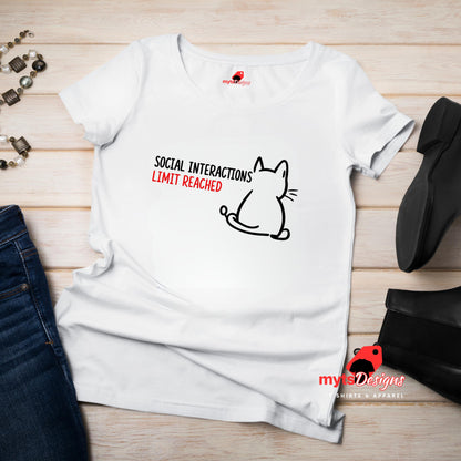 cute cat graphic tee