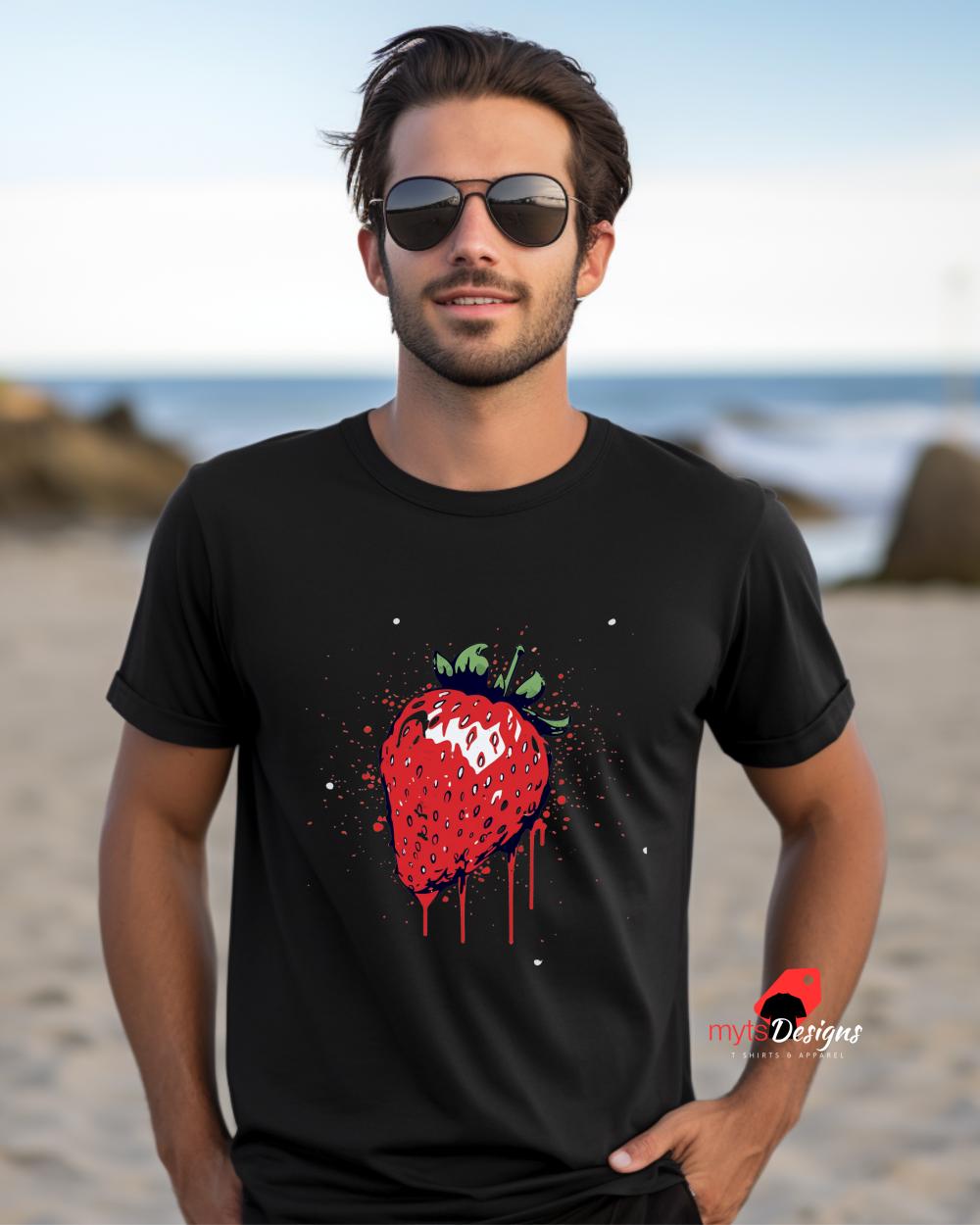 Strawberry T-shirt Strawberry Fruit, T shirts, Summer Wear, Casual wear, Gift shirts