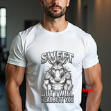Sweet But I Will Headbutt You T-Shirt | Funny Donkey Graphic Tee