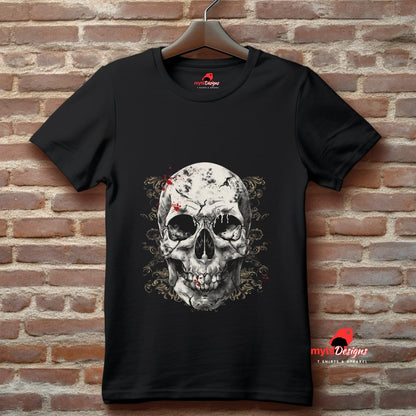 Traditional Skull T-Shirt – Soft Cotton Tee with Iconic Skull Design | MytsDesigns