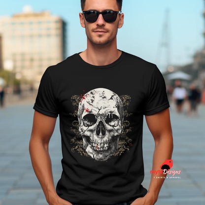 Traditional Skull T-Shirt – Soft Cotton Tee with Iconic Skull Design | MytsDesigns