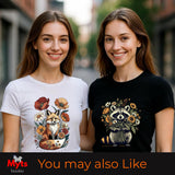 Floral Owl T-Shirt – Vintage Botanical Owl Graphic Tee