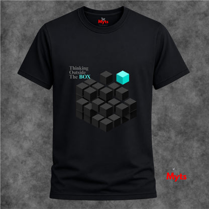 Thinking Outside the Box Geometric T-Shirt – Creative Mind Tee