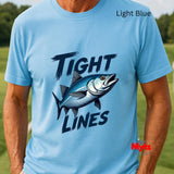 Tight Lines Fishing T-Shirt - Premium Cotton Angler Tee