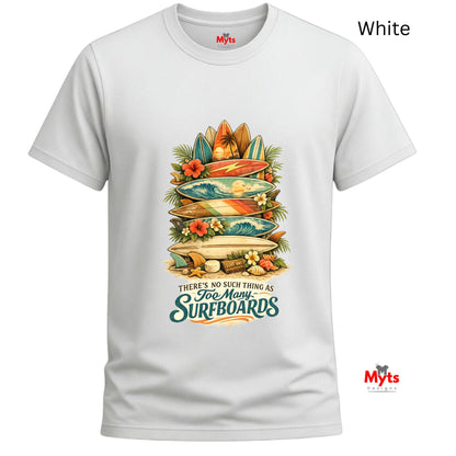 Too Many Surfboards Vintage Surf Graphic Unisex T-Shirt