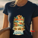 Too Many Surfboards Vintage Surf Graphic Unisex T-Shirt
