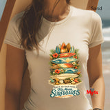 Too Many Surfboards Vintage Surf Graphic Unisex T-Shirt