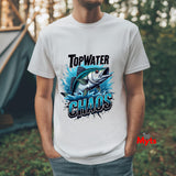 Top Water Chaos - Premium Fishing T-Shirt (Gildan 64000)