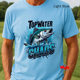 Top Water Chaos - Premium Fishing T-Shirt (Gildan 64000)