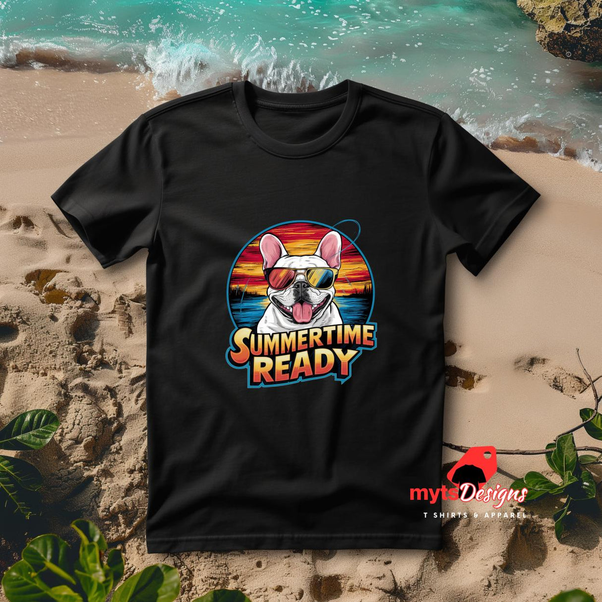 Retro Bulldog Summer T-Shirt - Vintage Surf