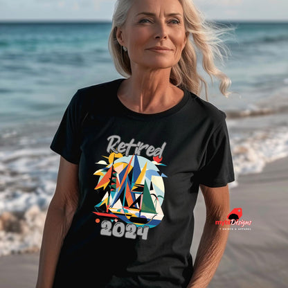 Retired 2024 T-Shirt - Retirement Gift - Comfy Unisex Tee - Novelty Retirement Shirt - Personalized Retired Shirt