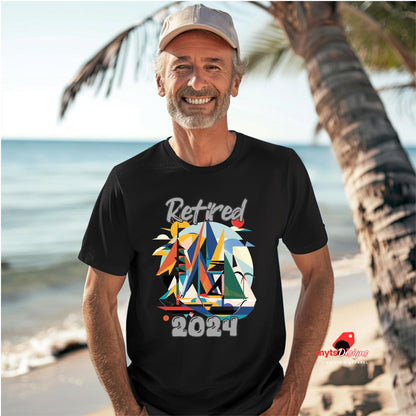 Retired 2024 T-Shirt - Retirement Gift - Comfy Unisex Tee - Novelty Retirement Shirt - Personalized Retired Shirt
