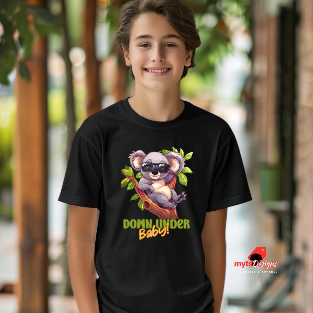 Koala Sunglasses T-Shirt, Down Under Baby Koala Tee, Cute Aussie Animal Shirt, Funny Australian Koala Graphic Tee,