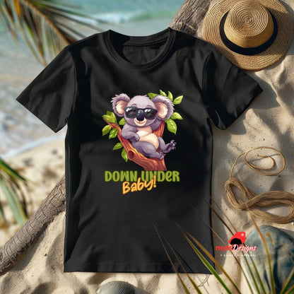 Koala Sunglasses T-Shirt, Down Under Baby Koala Tee, Cute Aussie Animal Shirt, Funny Australian Koala Graphic Tee,