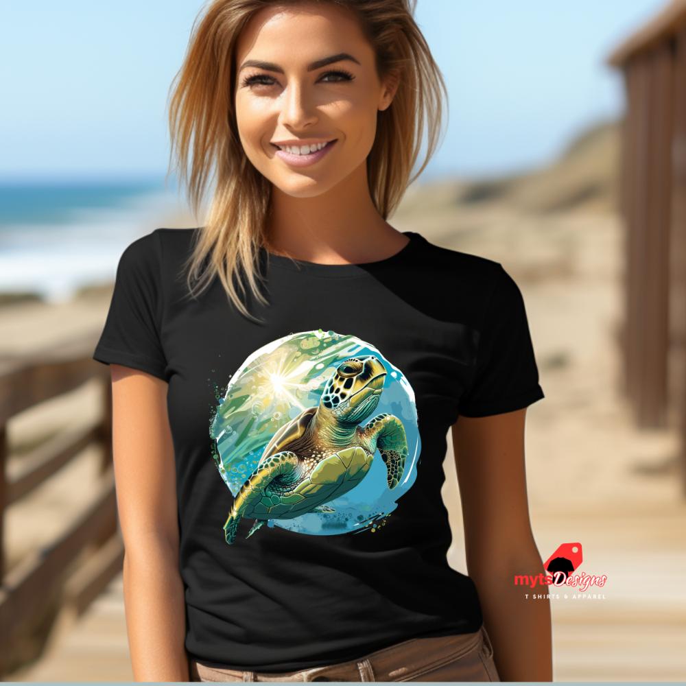 Turtle T-Shirt - Eco-Friendly Cotton - 4 Colors