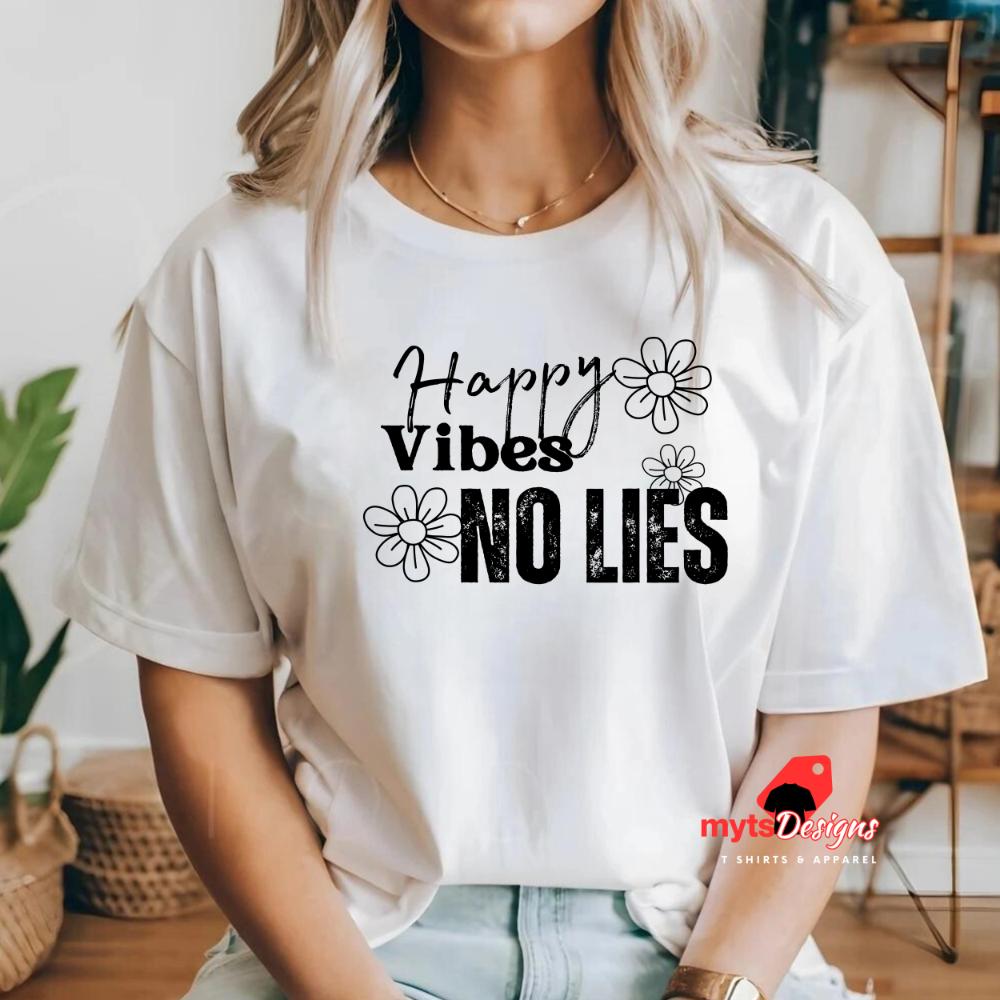 Happy Vibes T-shirt Good Vibes Shirt, Vibes Shirt, Positive Vibes Shirt, Happy Mind Tee, Retro Boho Shirt, Happy Vibes Tee , Vibes Shirts