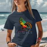 Beautiful Butterfly T-Shirt - Inspirational Women's Casual Tee