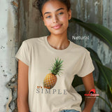 Tropical Pineapple T-Shirt - It's That Simple Summer Graphic Tee