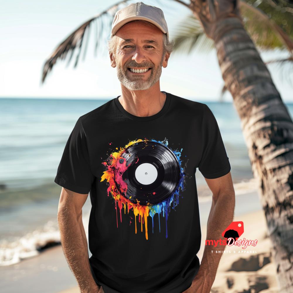 Retro Vinyl Record T-Shirt | Music Lover Gift | Vintage Graphic Tee