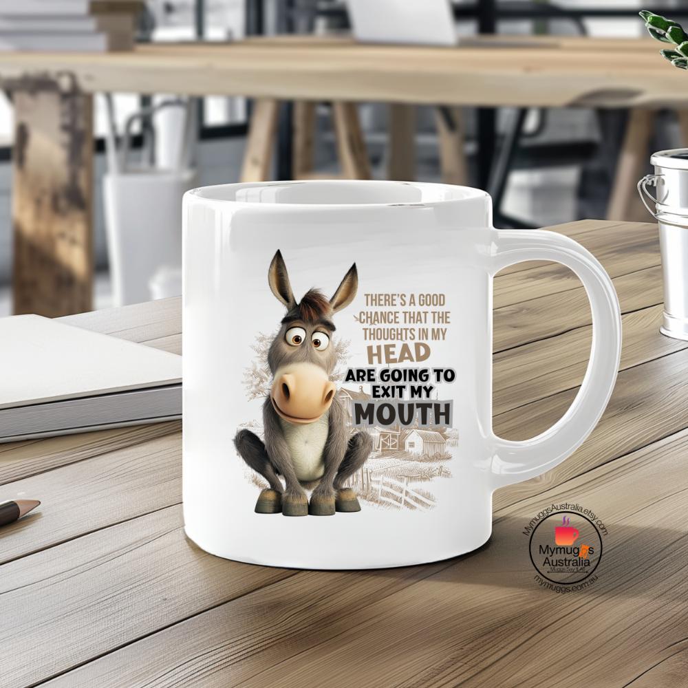 Funny Donkey Mug, Office Gift Mug,Funny Office Mug,coworker gift