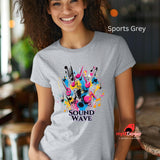 Sound Wave Pop Art T-Shirt | Music Lover Graphic Tee