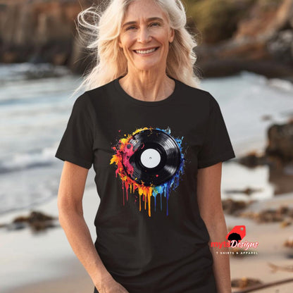 Retro Record T shirt, music lovers Gift Shirt, Shirts For Her, Shirts for Him,Party Shirts