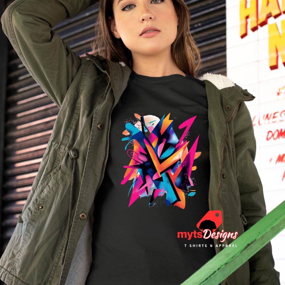 Vivid Abstract Colored T-Shirt - Unisex